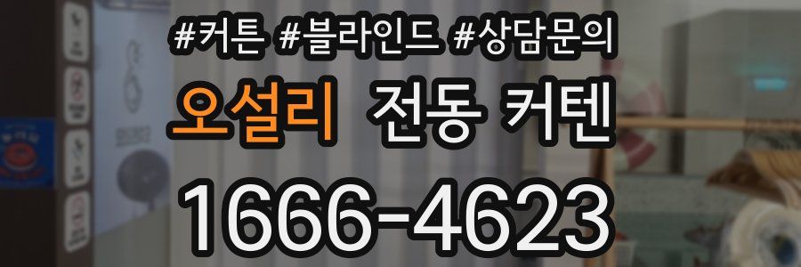 오설리 전동 커텐