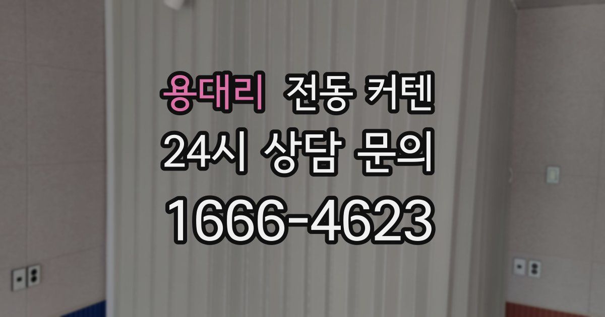 용대리 전동 커텐