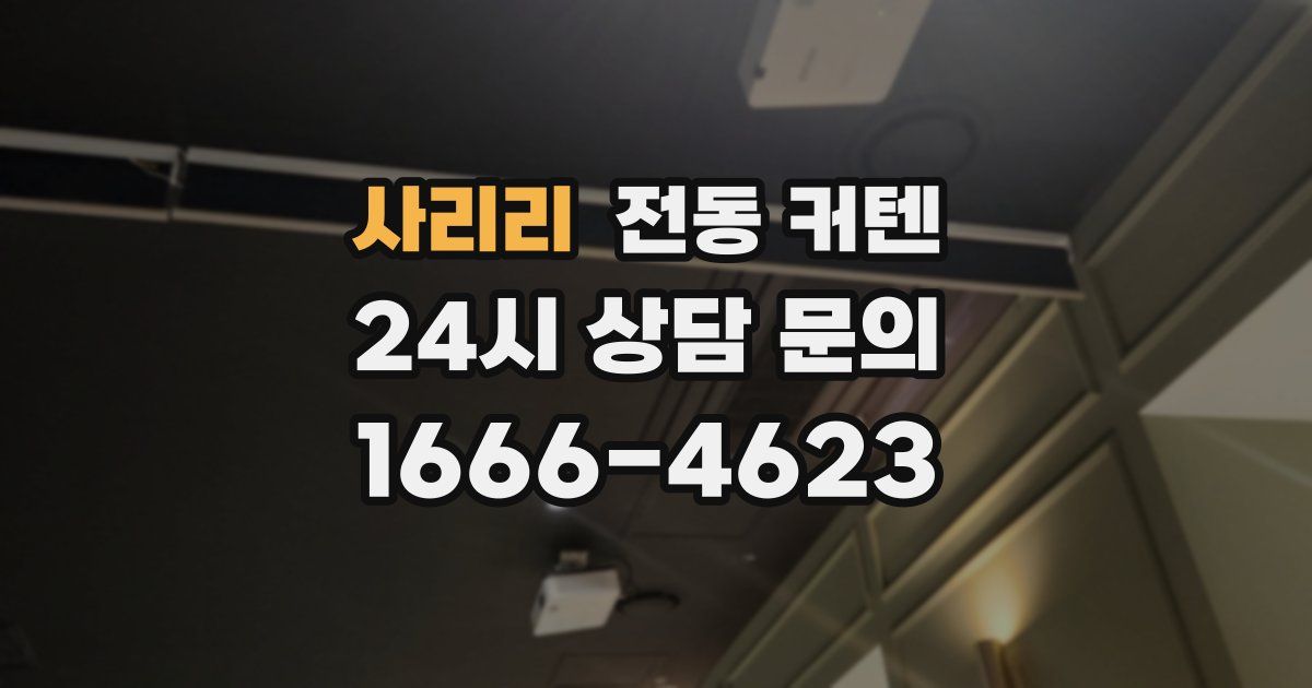 사리리 전동 커텐