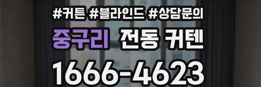 중구리 전동 커텐