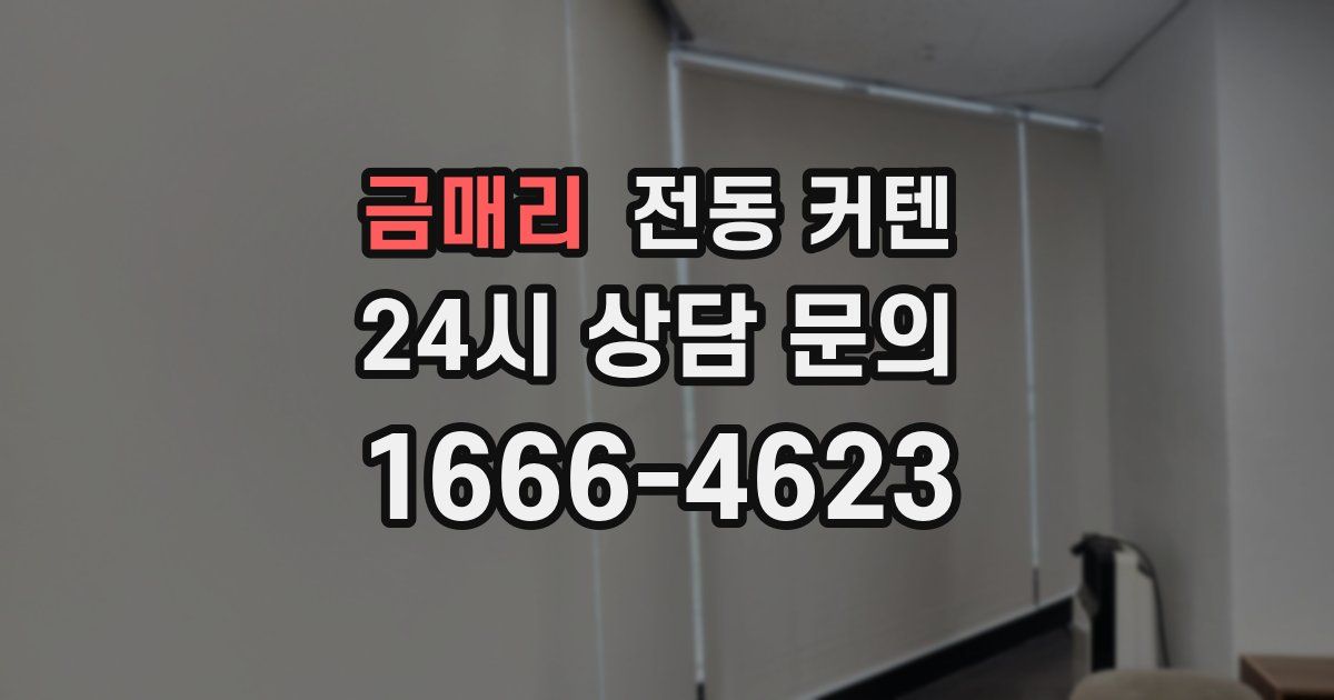 금매리 전동 커텐