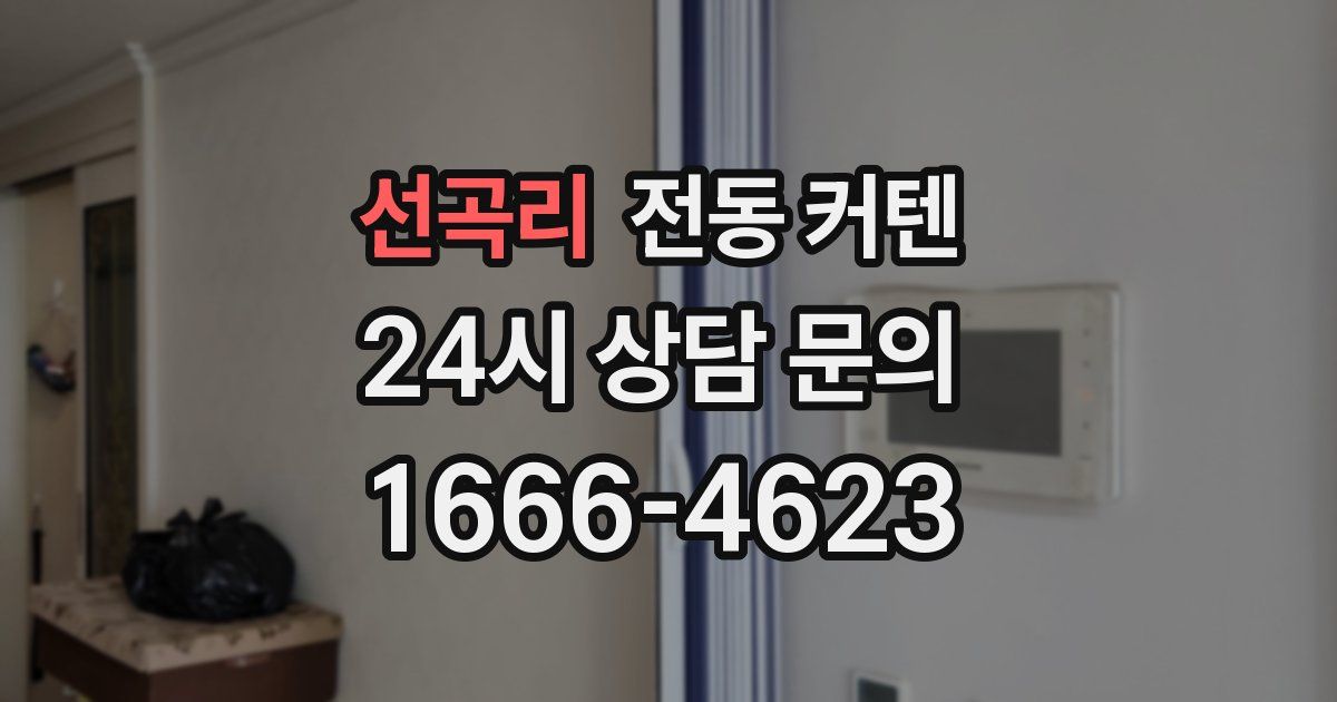 선곡리 전동 커텐