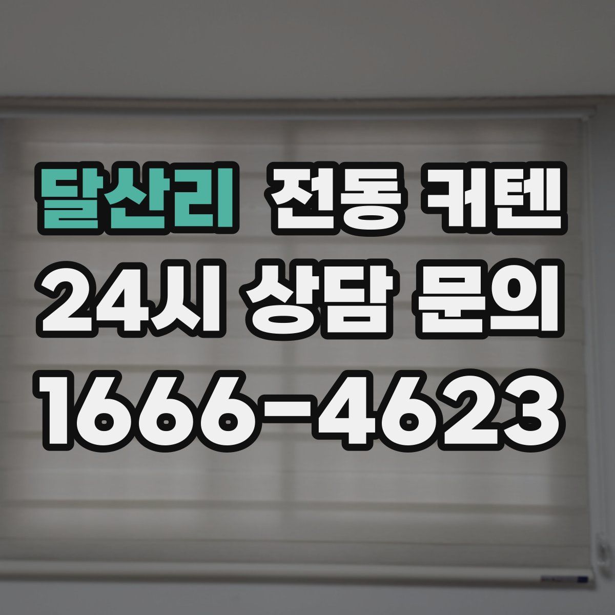 달산리 전동 커텐