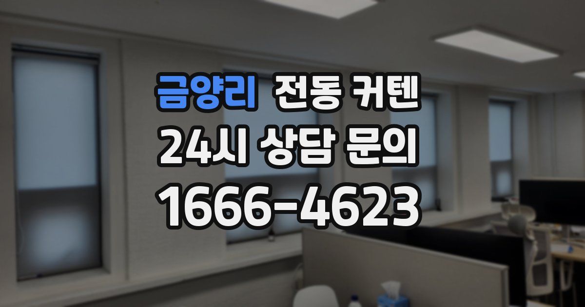 금양리 전동 커텐