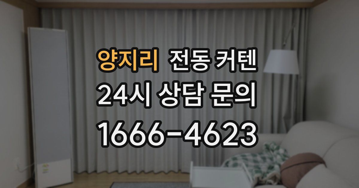 양지리 전동 커텐