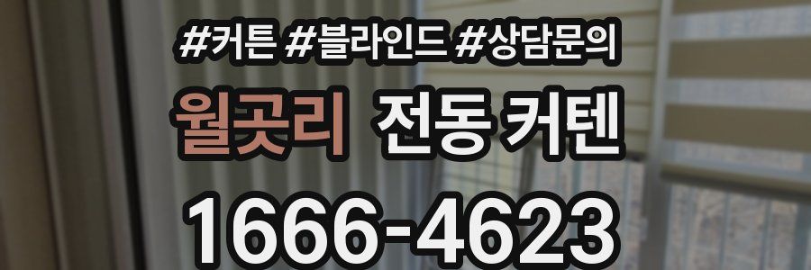 월곳리 전동 커텐