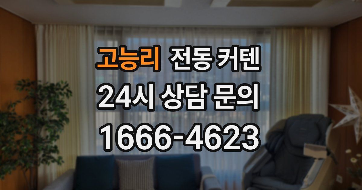 고능리 전동 커텐