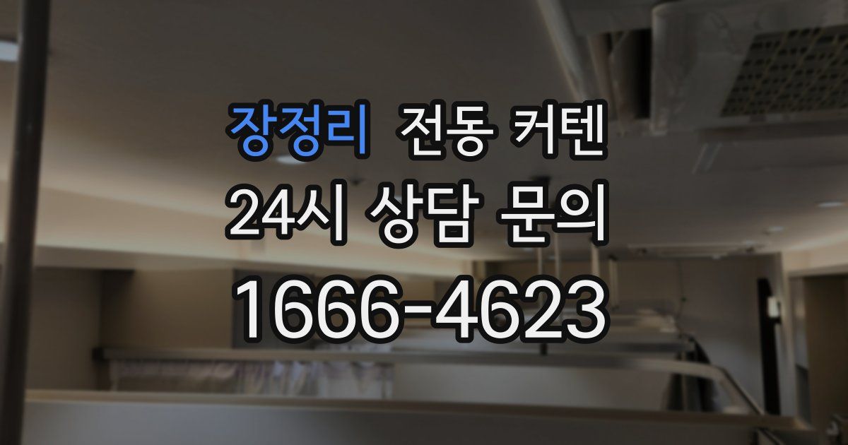 장정리 전동 커텐