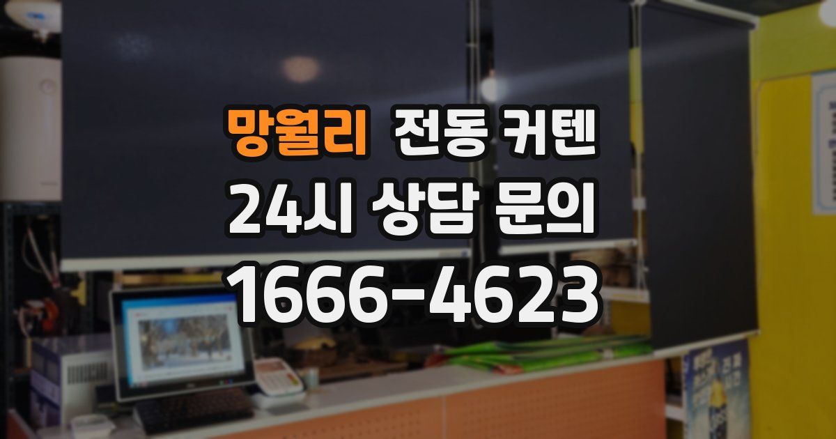 망월리 전동 커텐