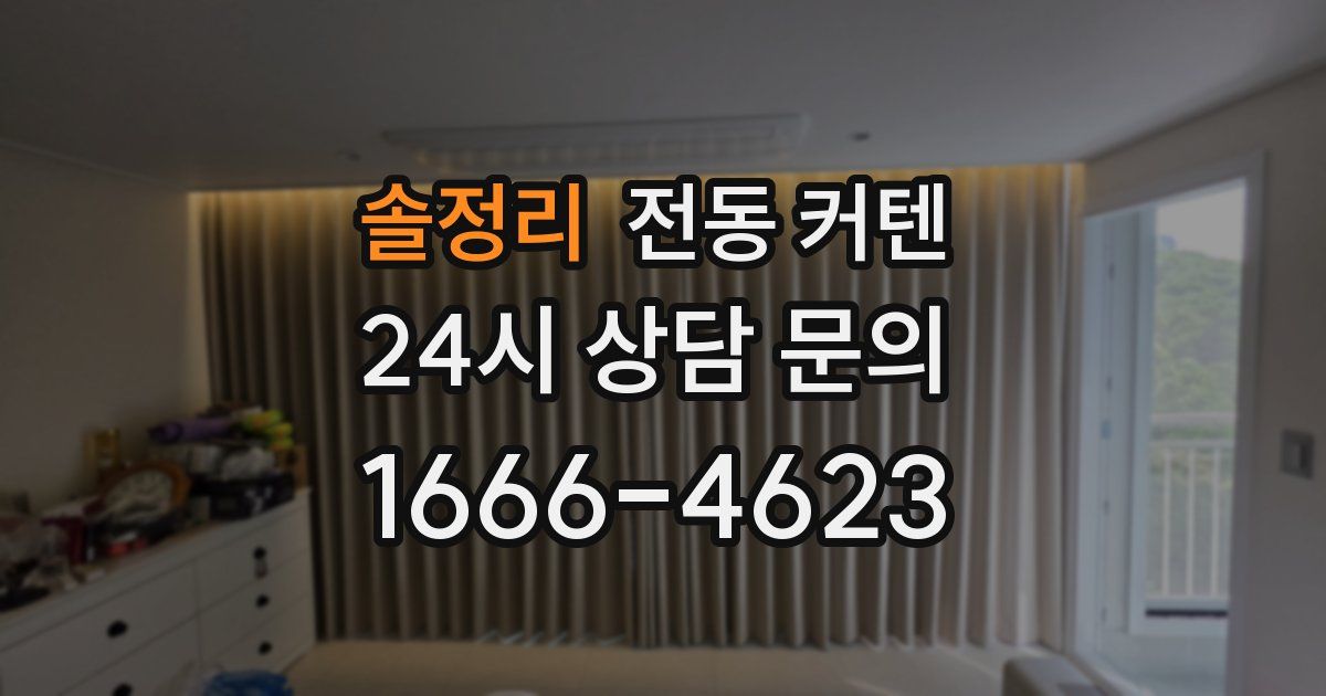 솔정리 전동 커텐