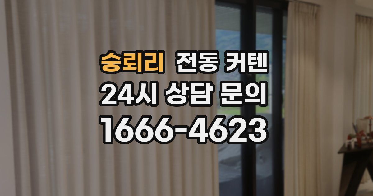숭뢰리 전동 커텐