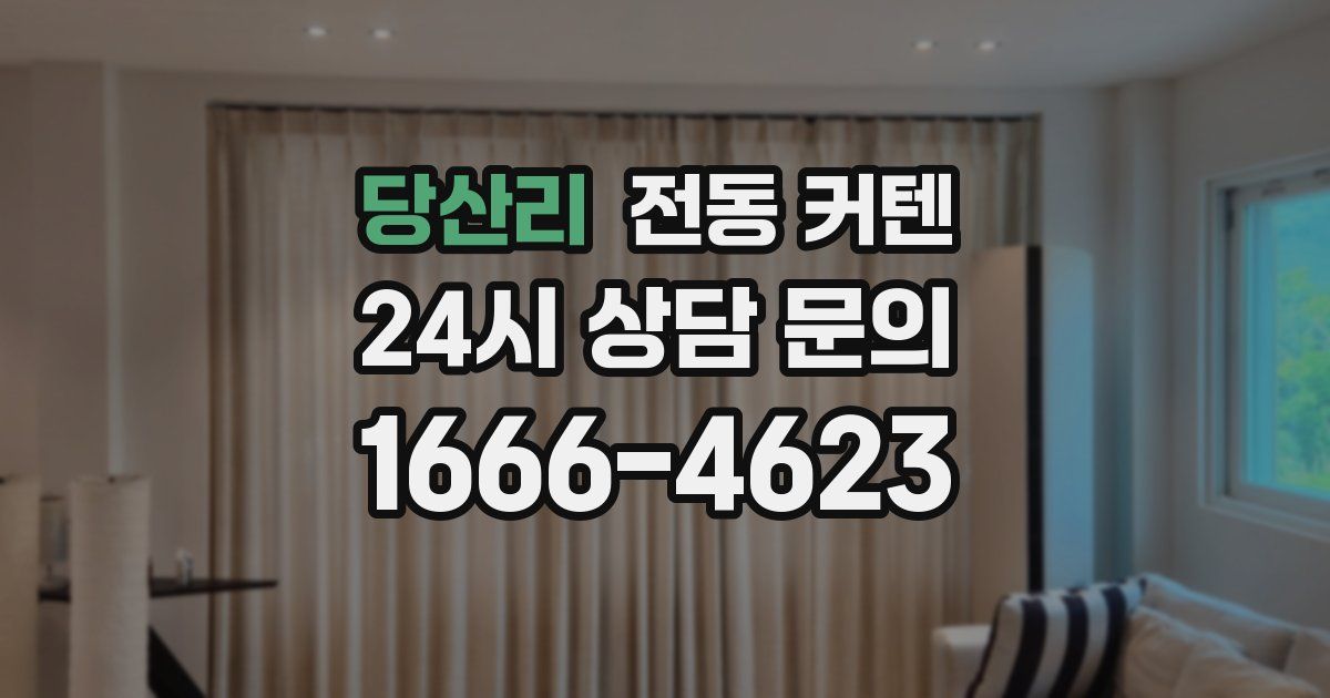 당산리 전동 커텐