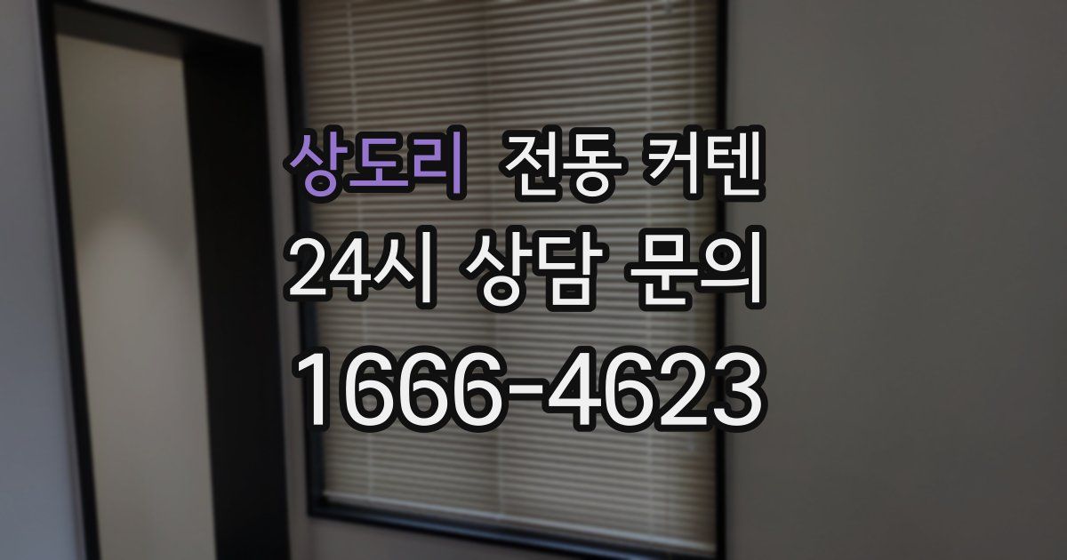 상도리 전동 커텐