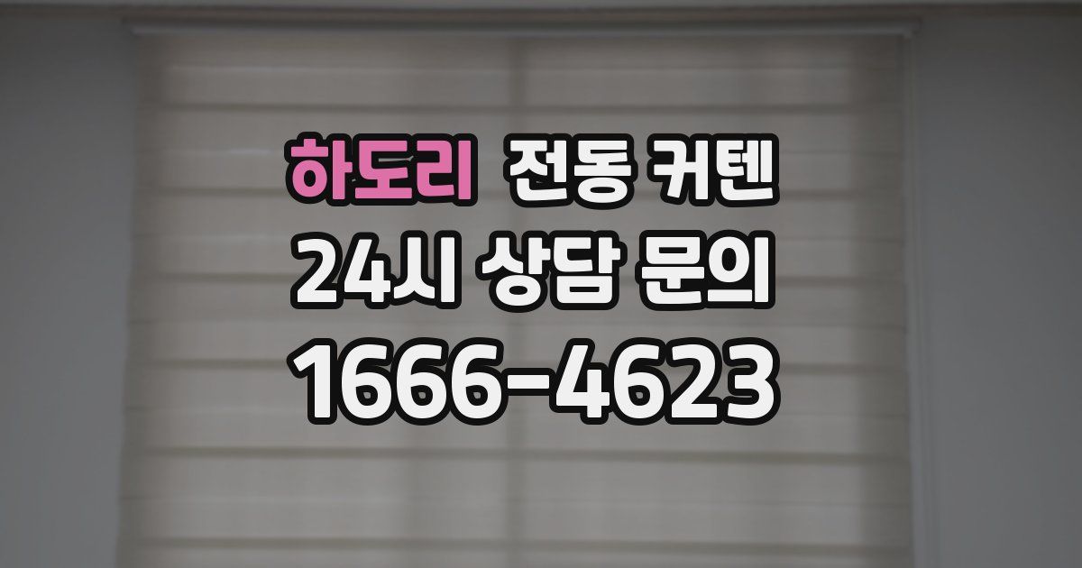 하도리 전동 커텐