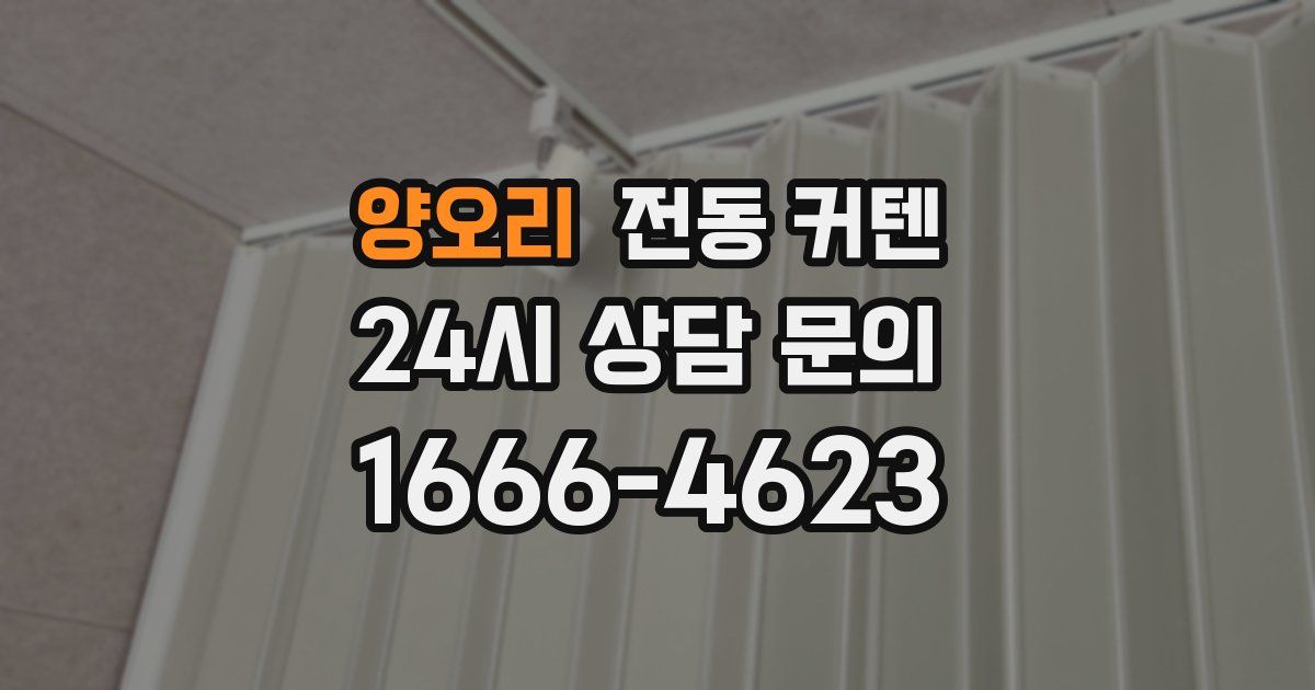 양오리 전동 커텐