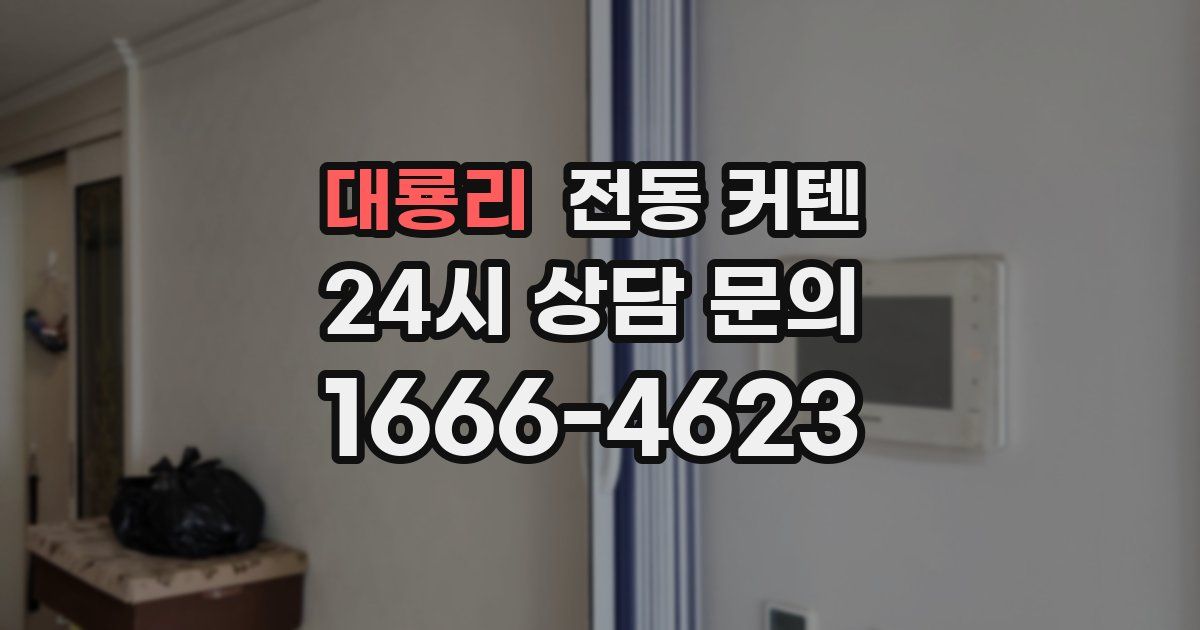 대룡리 전동 커텐
