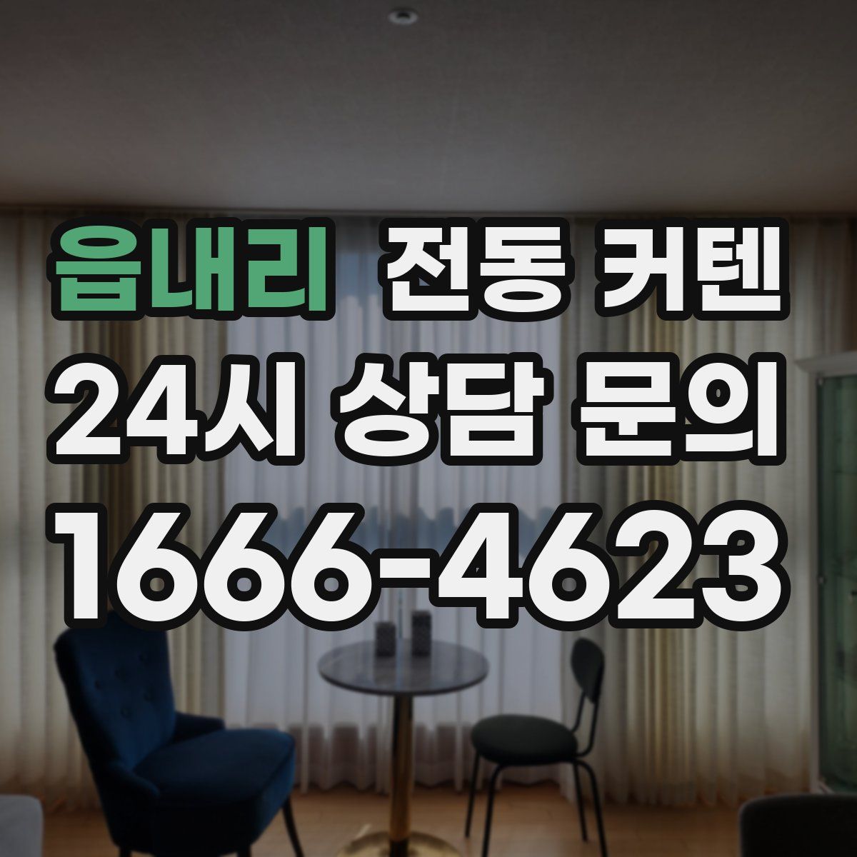 읍내리 전동 커텐