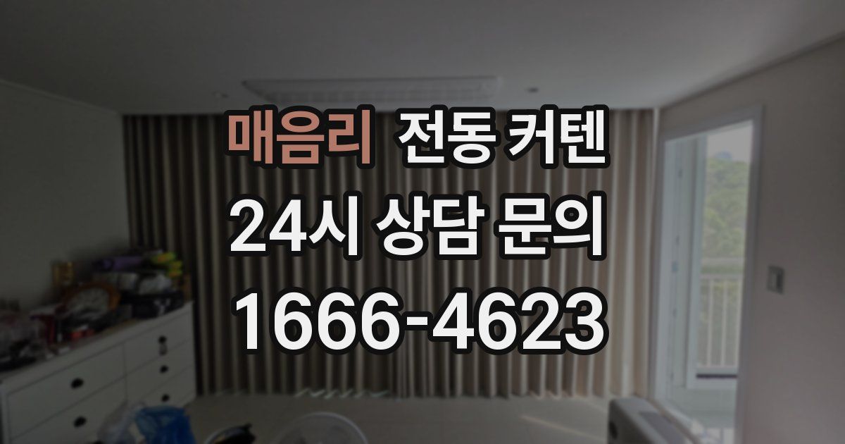 매음리 전동 커텐
