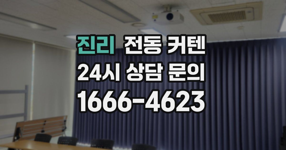 진리 전동 커텐