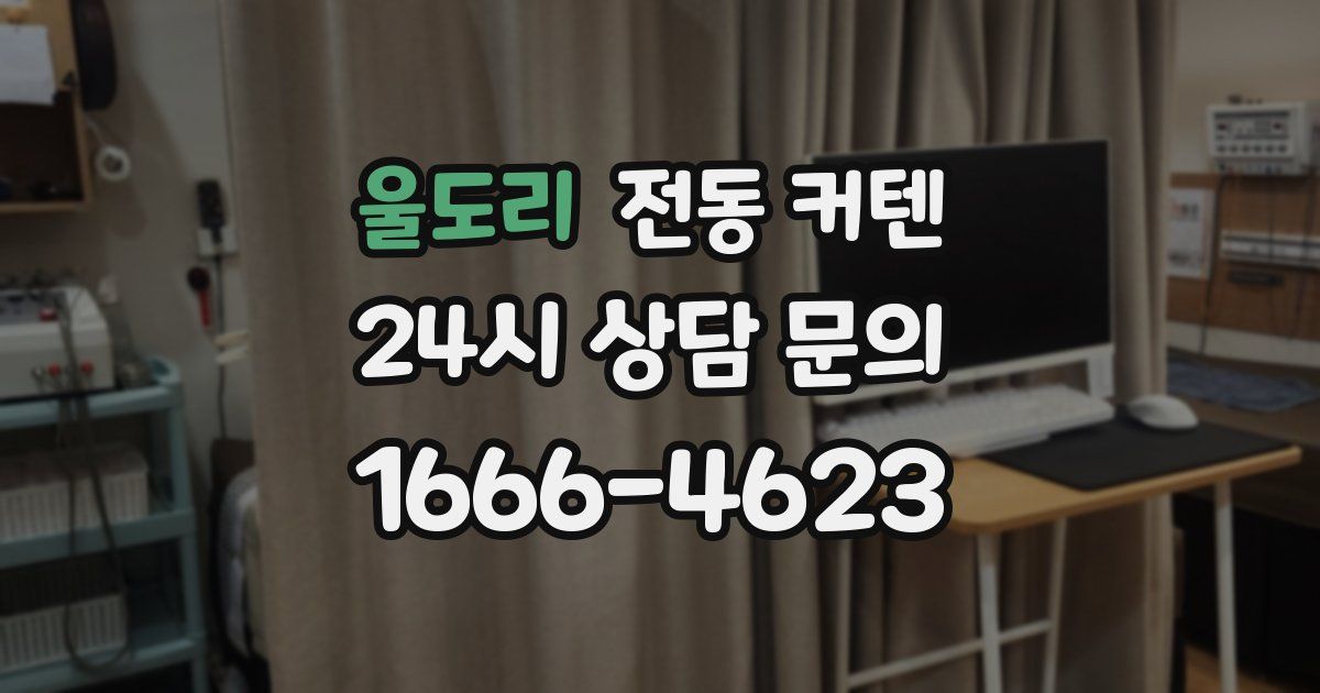 울도리 전동 커텐