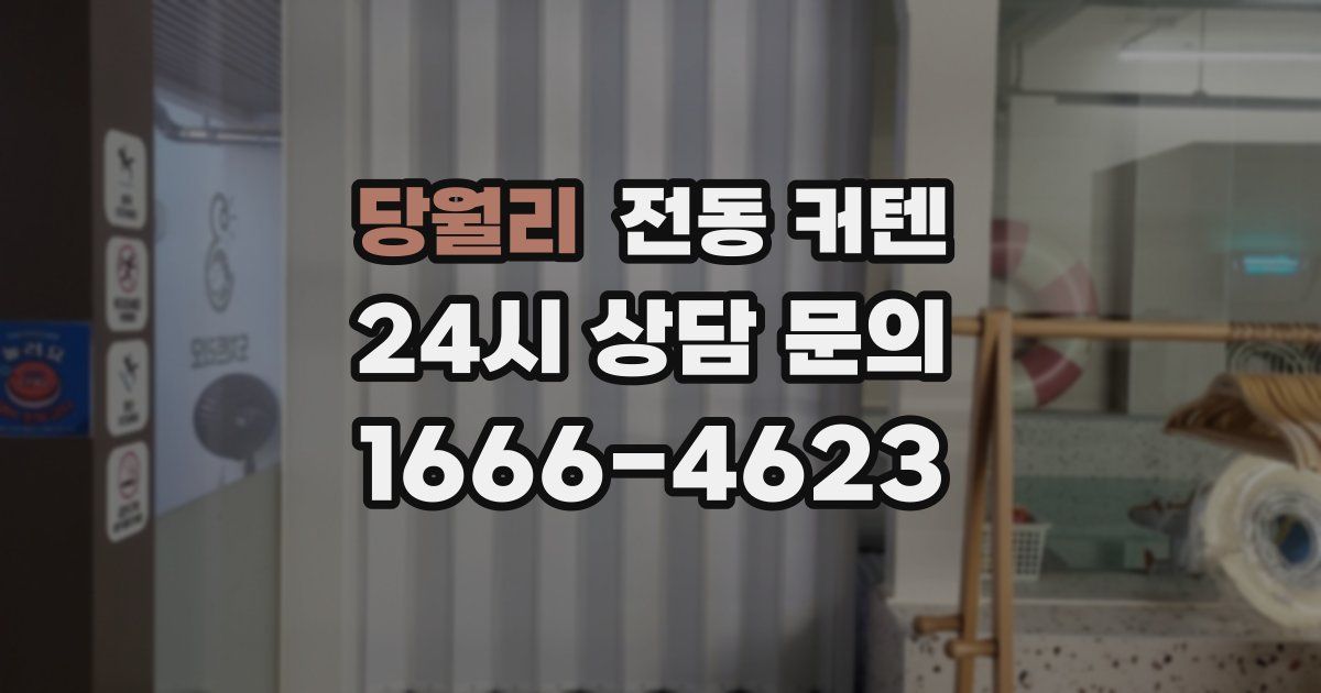 당월리 전동 커텐