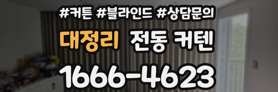 대정리 전동 커텐