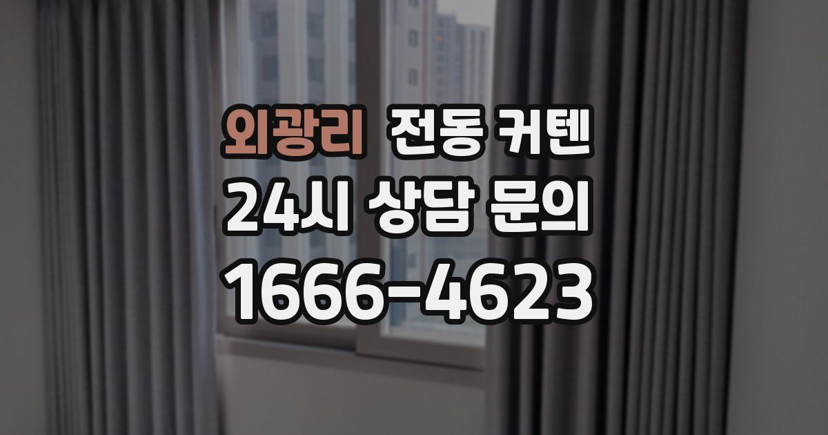외광리 전동 커텐