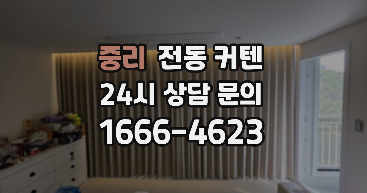 중리 전동 커텐