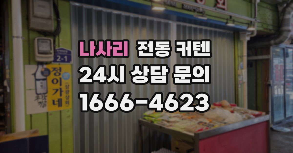 나사리 전동 커텐