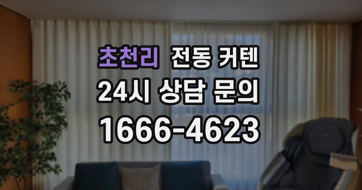 초천리 전동 커텐