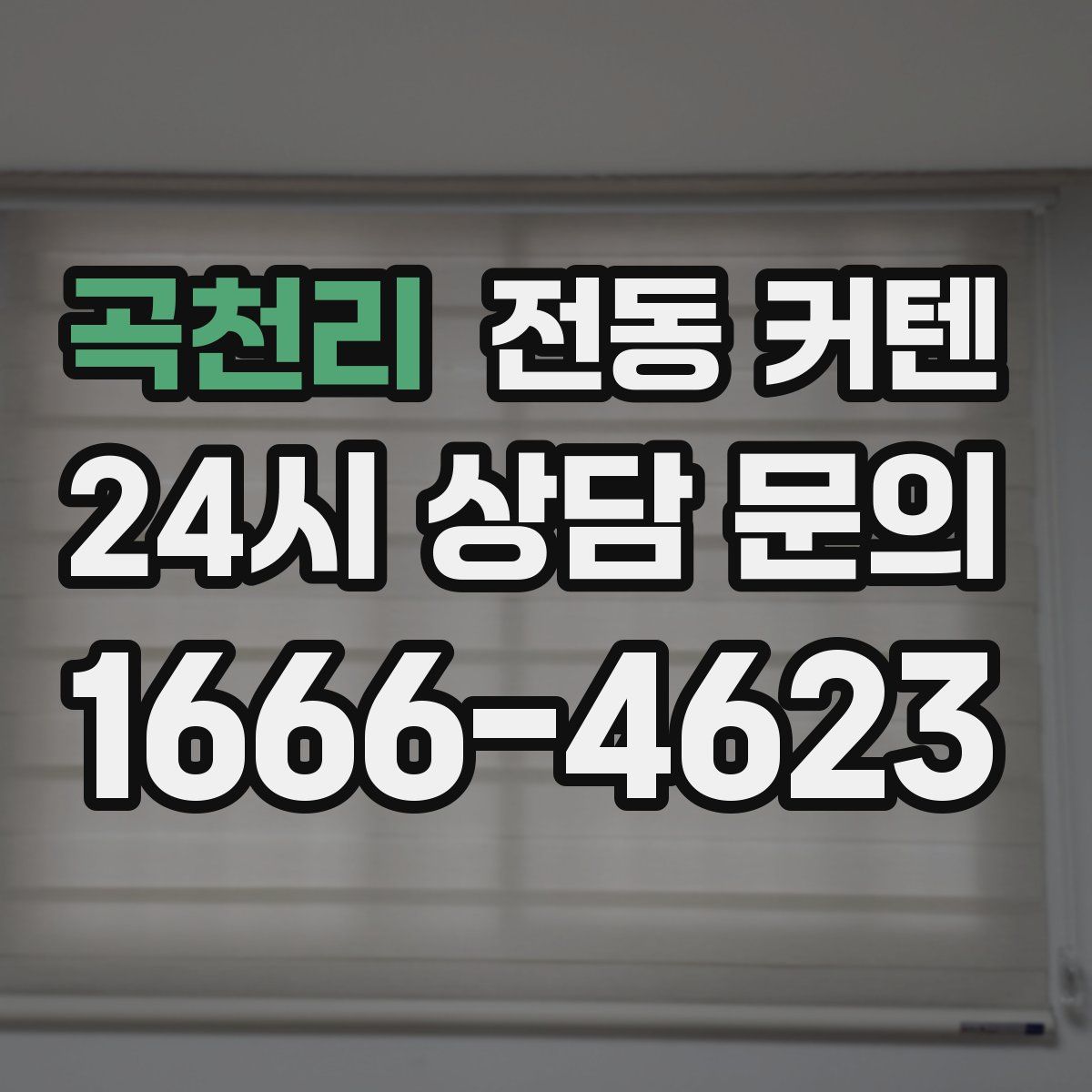 곡천리 전동 커텐