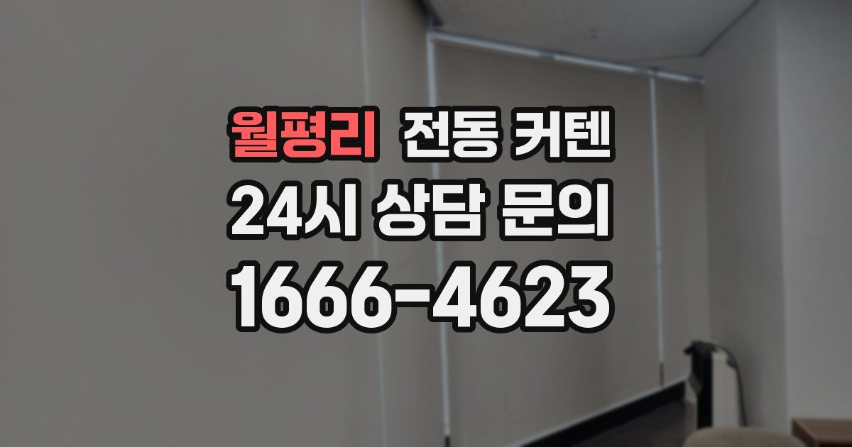 월평리 전동 커텐