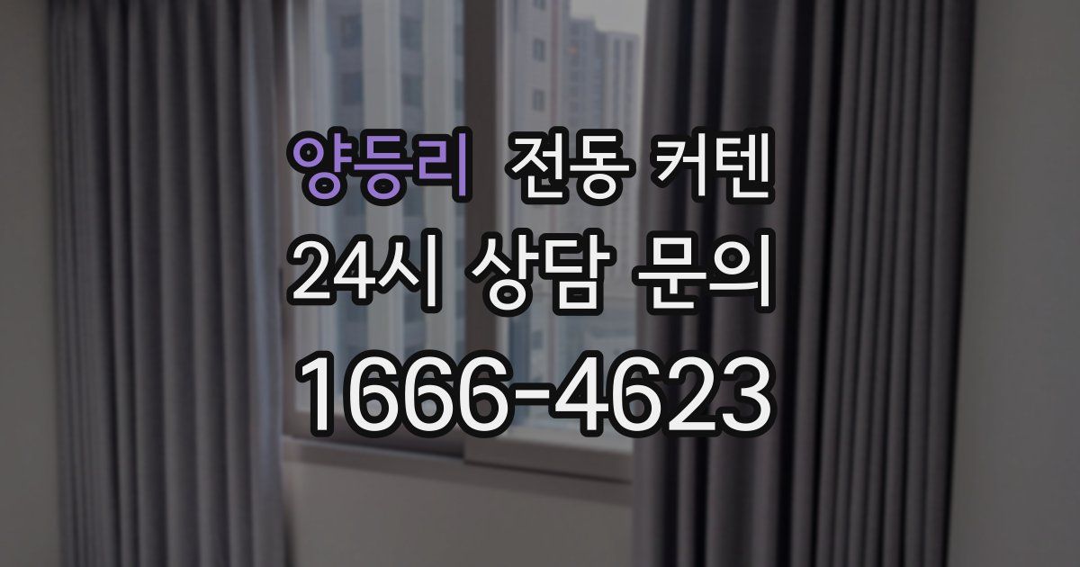 양등리 전동 커텐