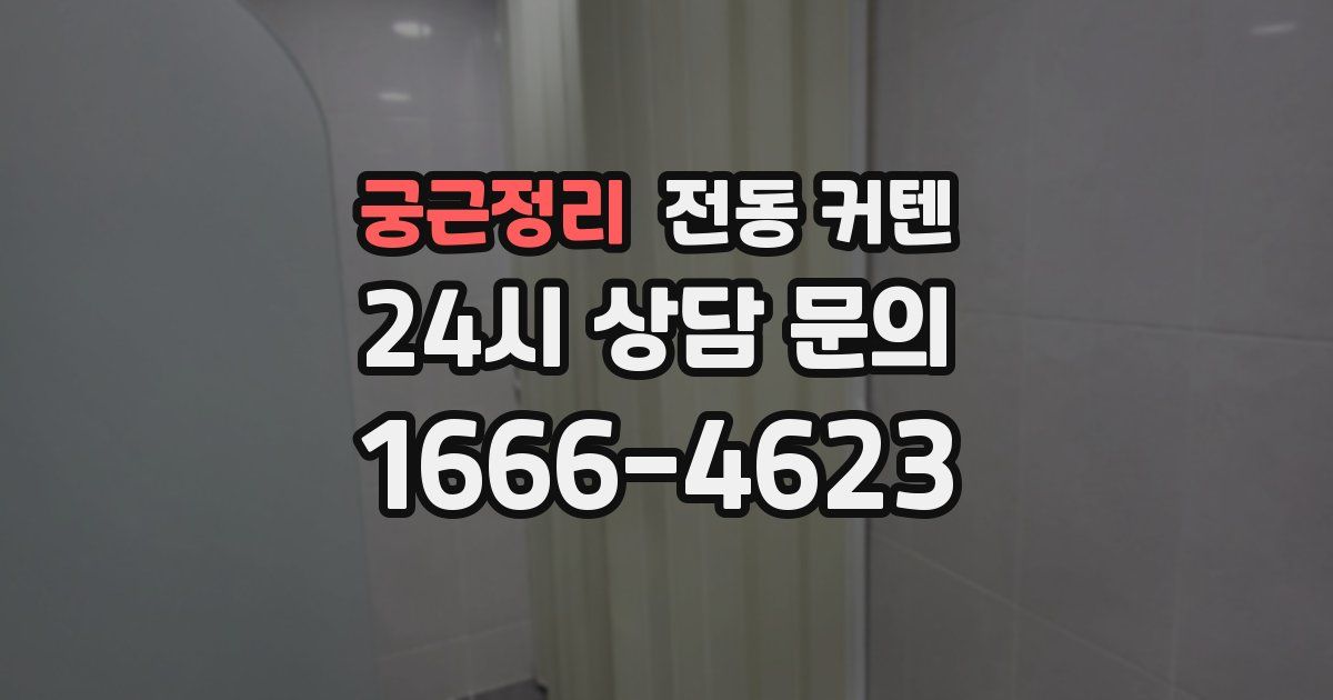 궁근정리 전동 커텐