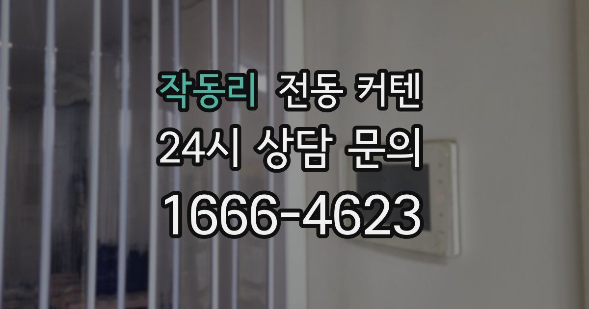 작동리 전동 커텐
