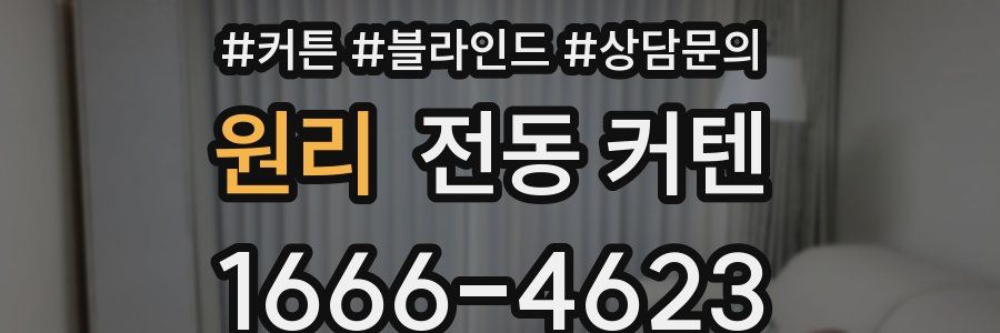 원리 전동 커텐