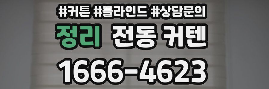 정리 전동 커텐
