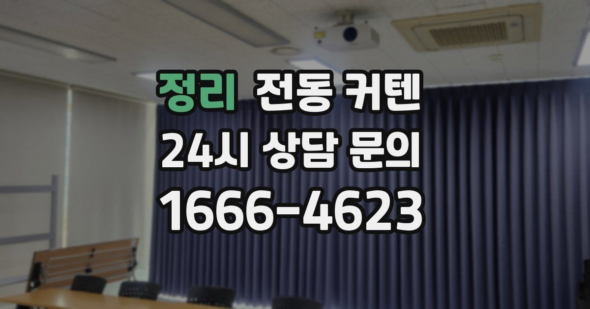 정리 전동 커텐