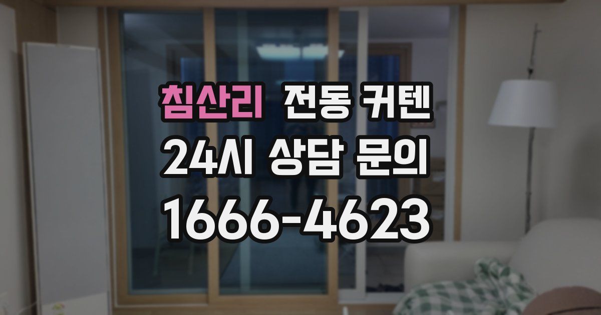 침산리 전동 커텐