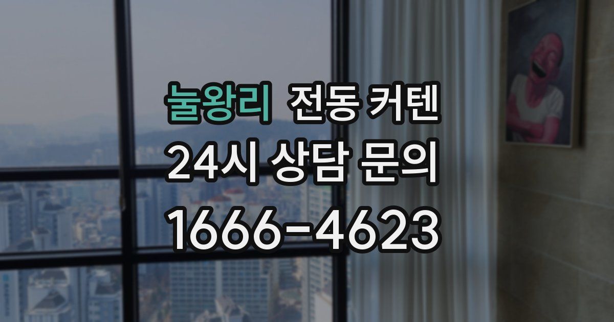 눌왕리 전동 커텐