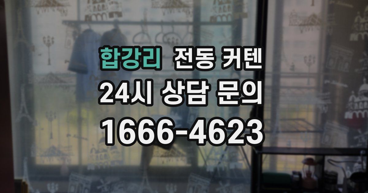 합강리 전동 커텐