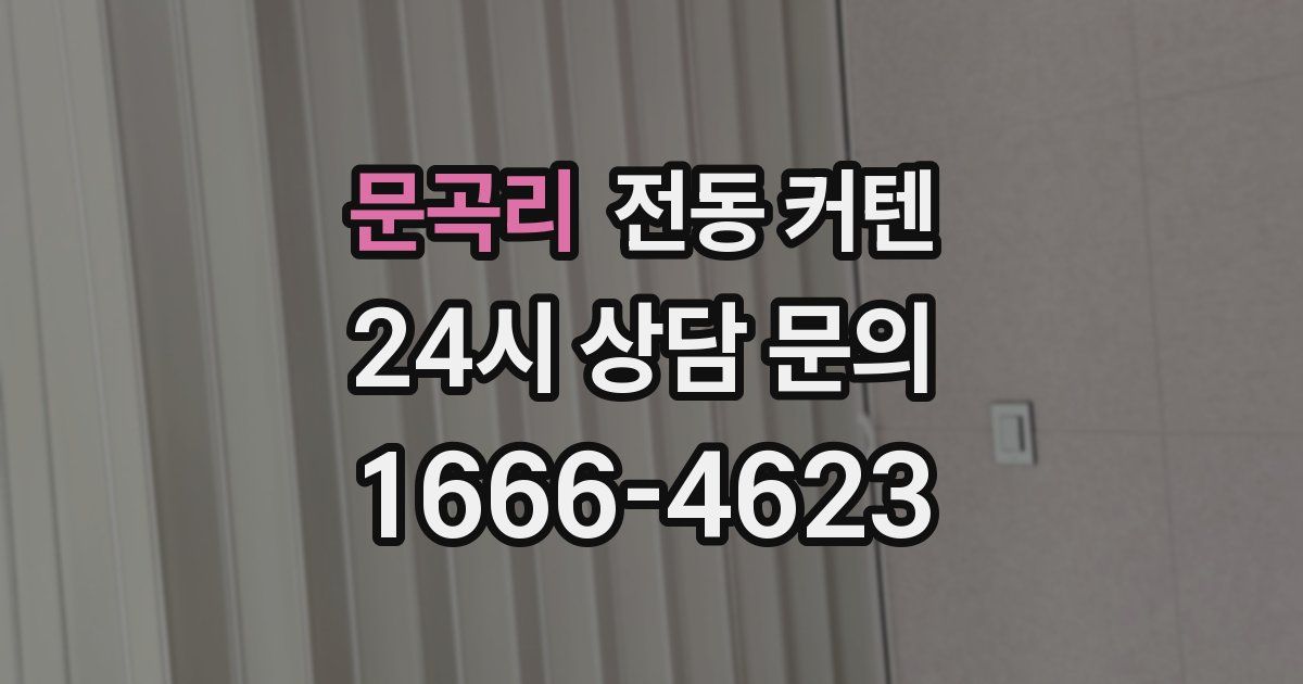 문곡리 전동 커텐