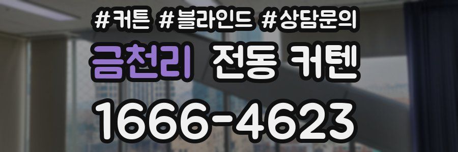 금천리 전동 커텐
