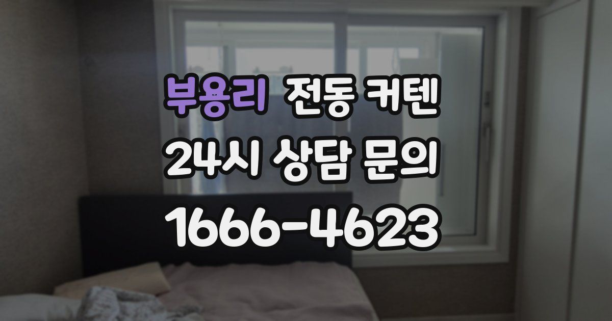 부용리 전동 커텐