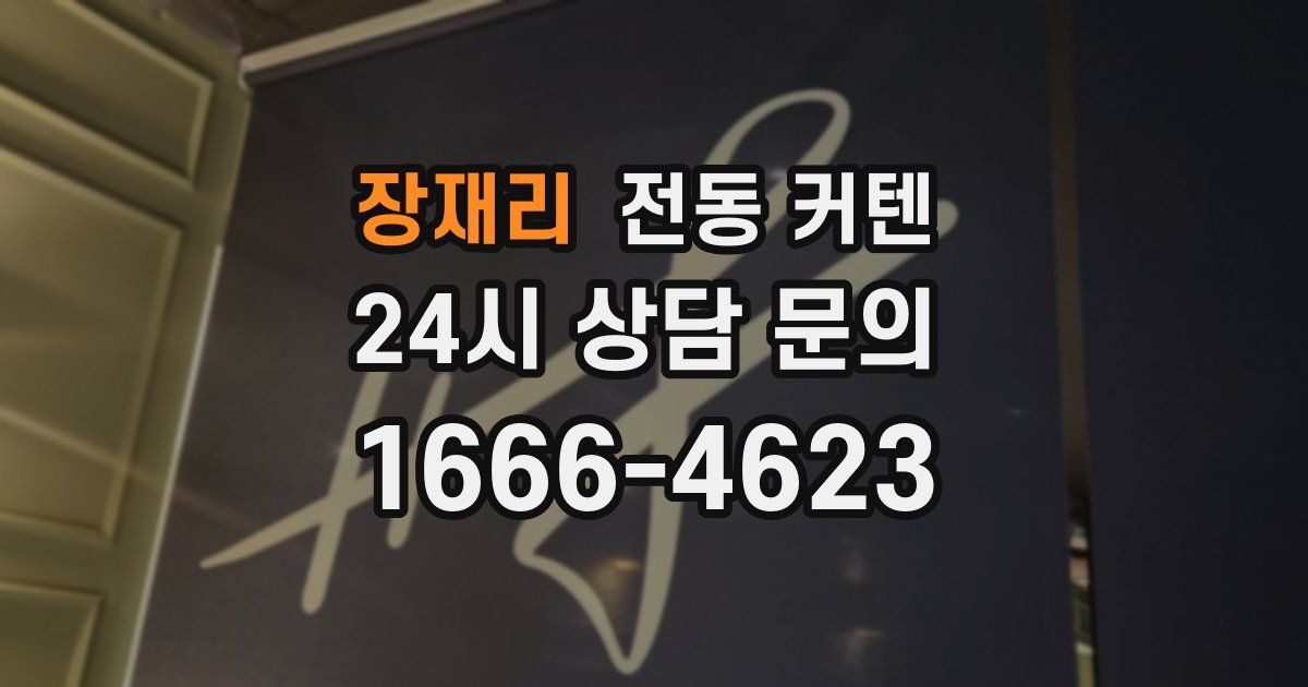 장재리 전동 커텐