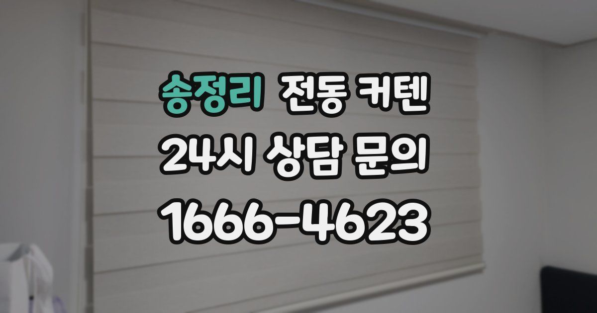 송정리 전동 커텐