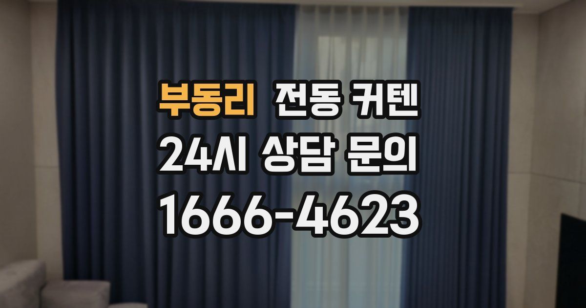 부동리 전동 커텐