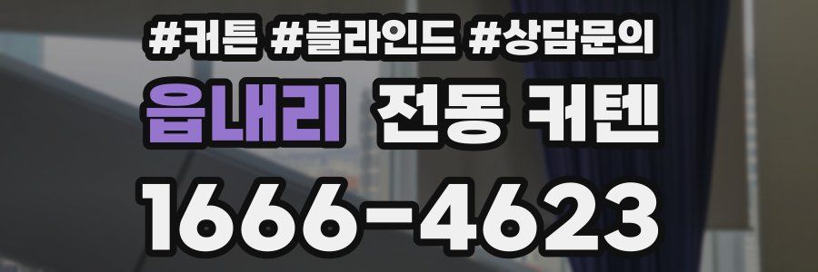 읍내리 전동 커텐