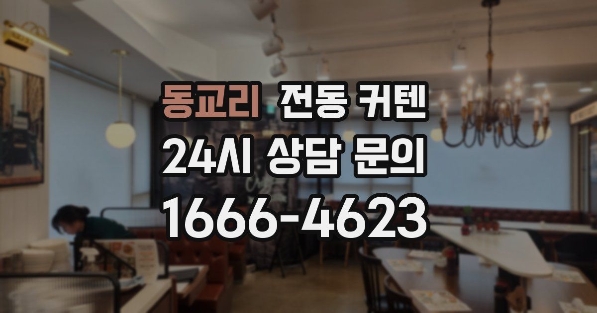 동교리 전동 커텐