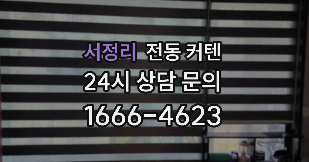 서정리 전동 커텐